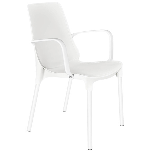 Стул Барнли, белый, белый муар Стул Барнли, белый, белый муар - фото 1