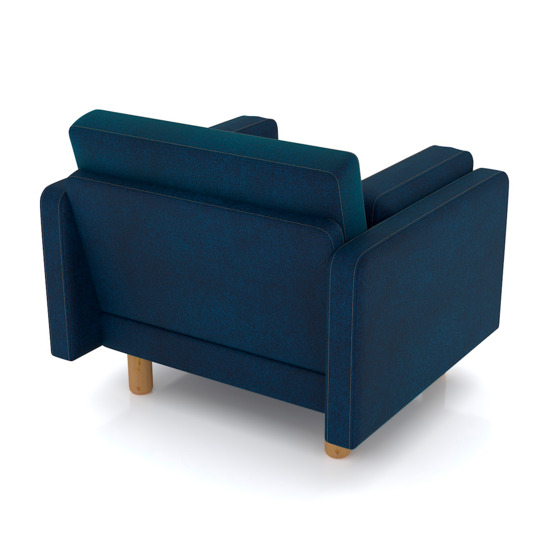 Кресло Варело, велюр синий - фото 4
