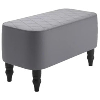 Настоящее фото товара Банкетка Лотик, экокожа, серый, произведённого компанией ChiedoCover