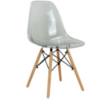 Настоящее фото товара Стул Eames прозрачный серый, произведённого компанией ChiedoCover