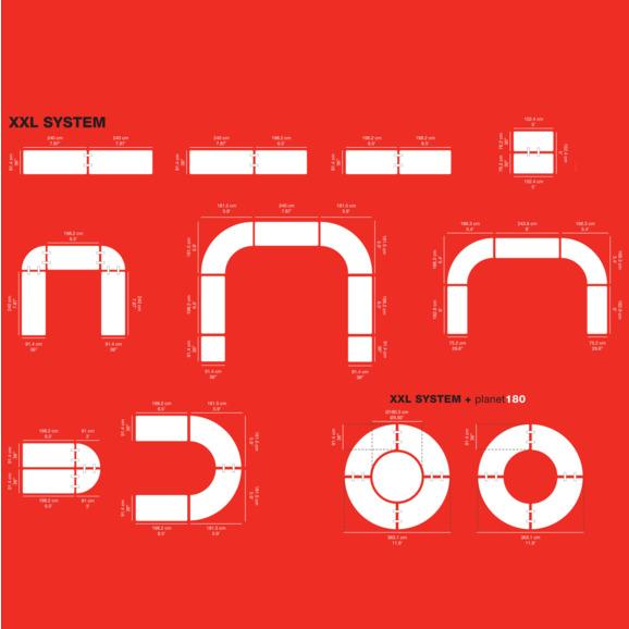 Складной стол Виктория 180, бело-серый - фото 3