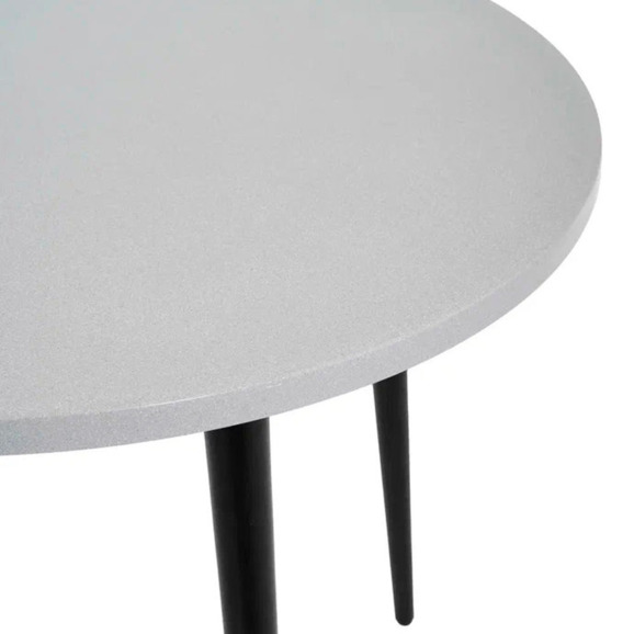 Стол серый, круглый - фото 2