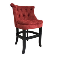 Настоящее фото товара Барный стул Молли 10, красный, произведённого компанией ChiedoCover