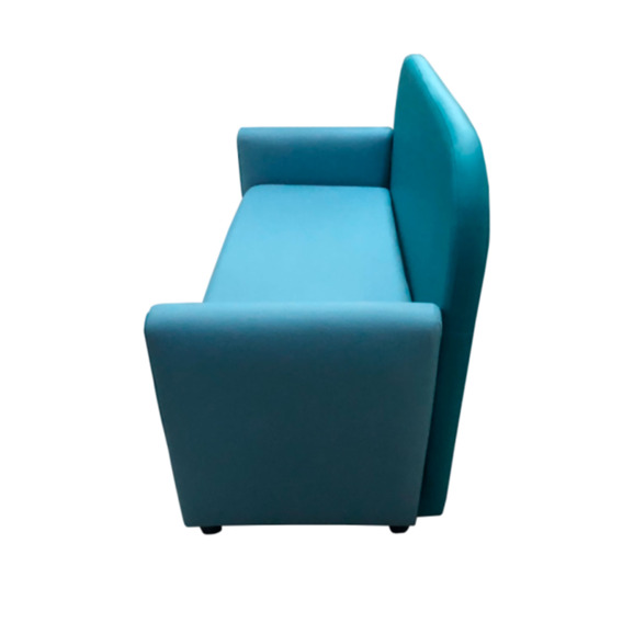 Диван Мавли двухместный, экокожа пегасо, бирюзово-голубой - фото 2