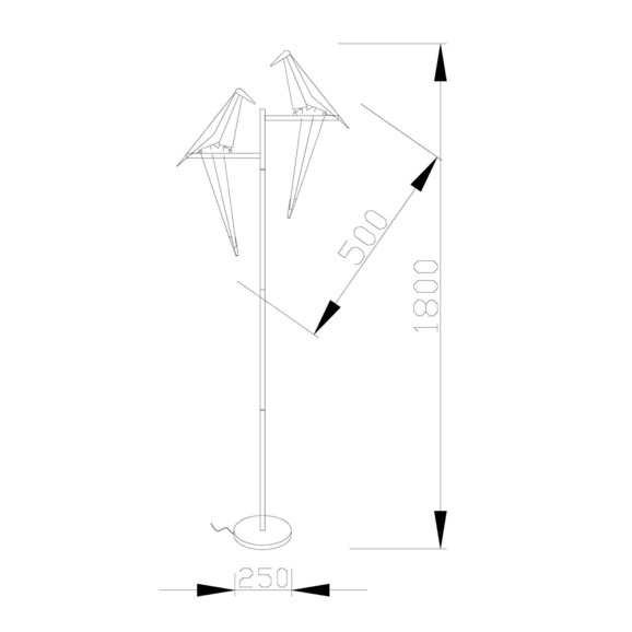 Светодиодный торшер V3075-2TL Birds 2*LED*12W - фото 3