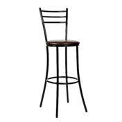 Фотография товара Стул Helmet, каркас черный, экокожа, темно-коричневый от компании ChiedoCover.