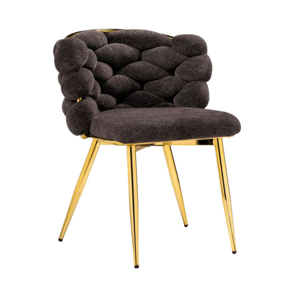 Стул на металлокаркасе Rendi gold / gray Стул на металлокаркасе Rendi gold / gray - фото 1