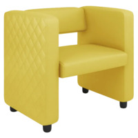 Фотография Кресло Тепал, экокожа, желтый от производителя ChiedoCover, картинка продукции, реальное фото товара Настоящее фото товара Кресло Тепал, экокожа, желтый, произведённого компанией ChiedoCover