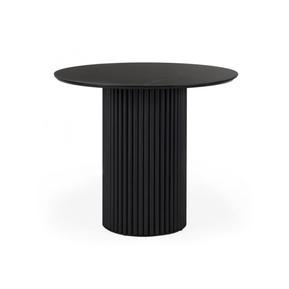 Керамический стол Барел 90 shakespeare black / черный Керамический стол Барел 90 shakespeare black / черный - фото 9