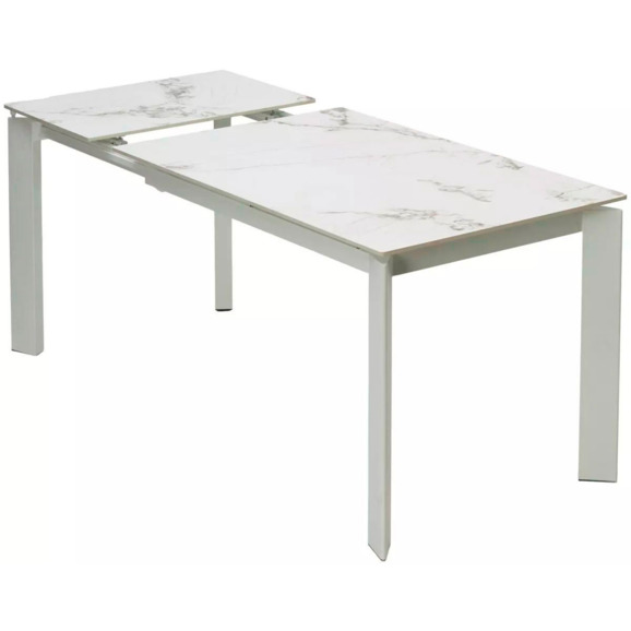Стол CORNER 120 GLOSS GOLDEN JADE SOLID CERAMIC / WHITE - фото 2