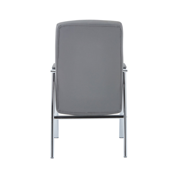 Кресло Сити, экокожа, серый - фото 4