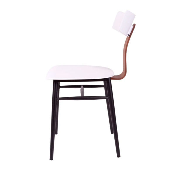 Стул Тэги, белый со спинкой - фото 4