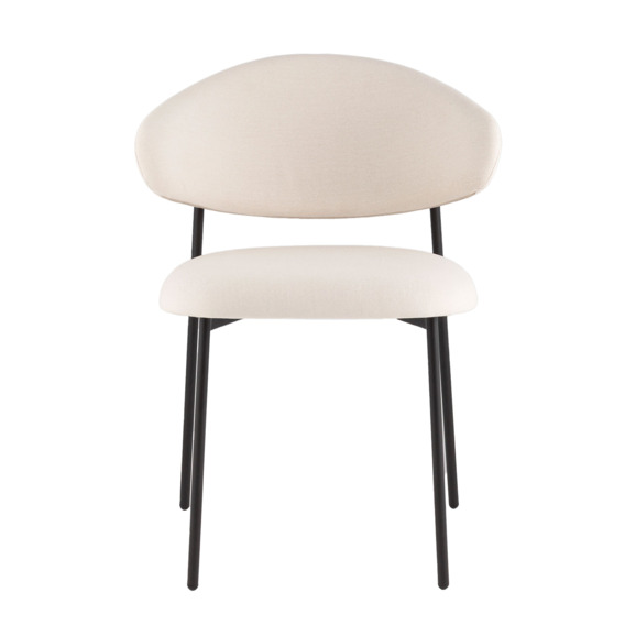 Стул Эван, велю, каркас молочный - фото 6