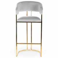 Фотография товара Стул барный Equinox, серый, золотой от компании ChiedoCover.