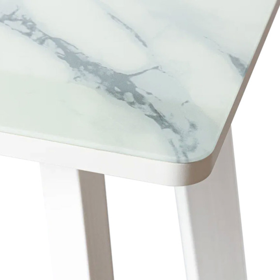 Обеденный стол Itinerary, раздвижной, белый - фото 4