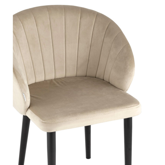 Стул с подлокотниками Шон, велюр бежевый Стул с подлокотниками Шон, велюр бежевый - фото 6