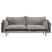 Фотография товара Диван Barcelona 2-местный, светло-серый, черный от компании ChiedoCover.