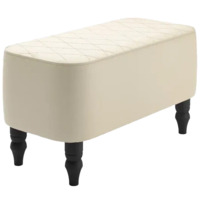 Настоящее фото товара Банкетка Лотик, экокожа, кремовый, произведённого компанией ChiedoCover