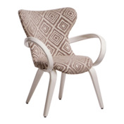 Фотография товара Полукресло Ува S бежевый ромб/ белый от компании ChiedoCover.