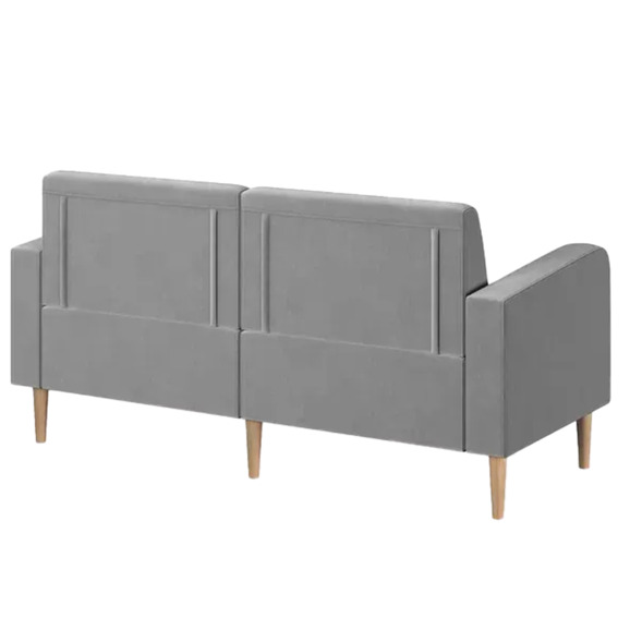 Диван Папилла, велюр, 162 см, светло-серый - фото 3