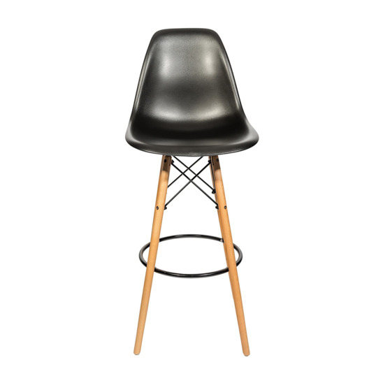 Черный барный стул eames