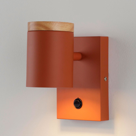 Светильник настенный Рик Ашесвуд, оранжевый - фото 4