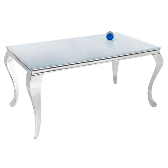 Стол стеклянный Sondal 160 белый - фото 1