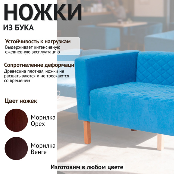 Диван Матрикс, голубой велюр Диван Матрикс, голубой велюр - фото 4