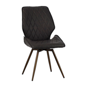 Фотография товара Стул мягкий поворотный, антрацит, экокожа от компании ChiedoCover.