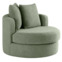 Настоящее фото товара Кресло Forli, светло-зеленый, мех, произведённого компанией ChiedoCover