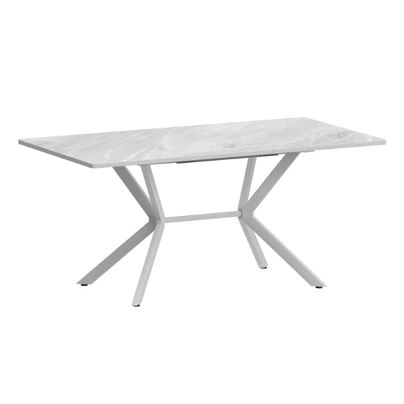 Стол раздвижной Сири 1200+300, лавант, белый муар - фото 1