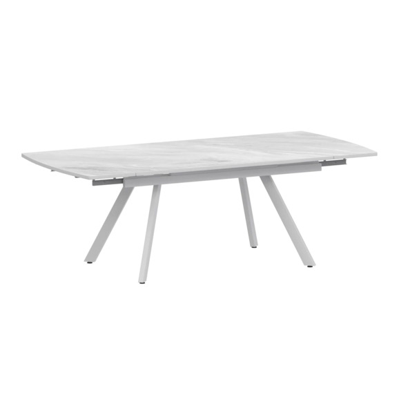 Стол раздвижной Фэйвор, лавант, белый муар Стол раздвижной Фэйвор, лавант, белый муар - фото 1