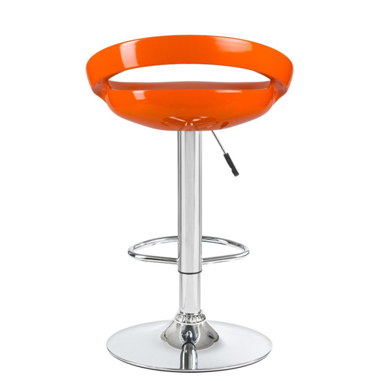 Барный стул Disco, регулируемый, оранжевый - фото 2