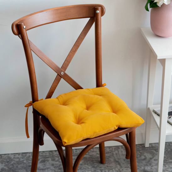 Подушка на стул KARET, желтый - фото 1
