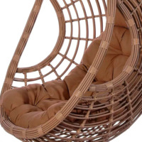 Кресло подвесное Jankov коричневое