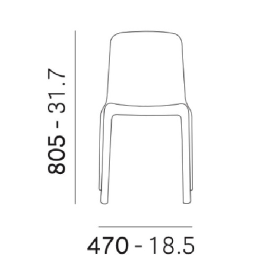 Кресло пластиковое Сауайо, оранжевый - фото 6