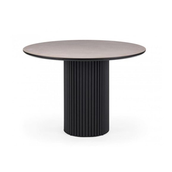 Керамический стол Барел 110 avenue grey sahara / черный Керамический стол Барел 110 avenue grey sahara / черный - фото 1