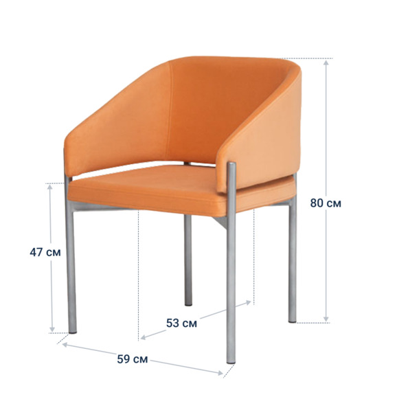 Полукресло Gucci, велюр Джинджер 35, каркас металл - фото 4