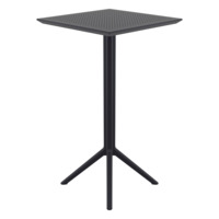 Стол пластиковый барный складной Sky Folding Bar Table 60, черный
