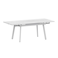 Фотография Стол раздвижной Гранди 1200+300+300, фост, белый муар от производителя ChiedoCover, картинка продукции, реальное фото товара Настоящее фото товара Стол раздвижной Гранди 1200+300+300, фост, белый муар, произведённого компанией ChiedoCover