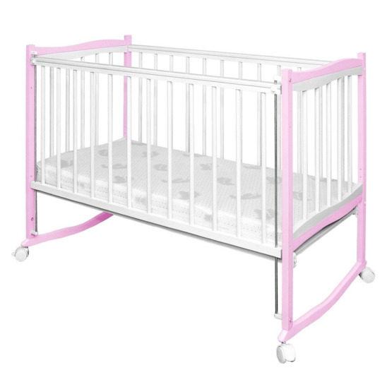 Детская кроватка СОНАТА, розовый - фото 1