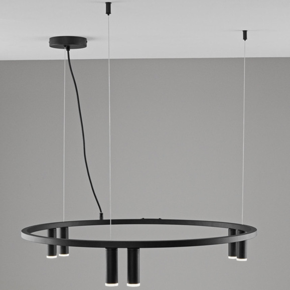 Люстра подвесная Снаг Софина, черный, 6 ламп - фото 4