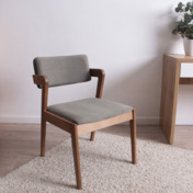 Фотография в интерьере товара Полукресло Ostin, велюр Nubuk 57, бук морилка светлый орех от компании ChiedoCover.