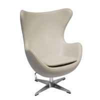 Настоящее фото товара Кресло Egg style chair, латте, экокожа, произведённого компанией ChiedoCover