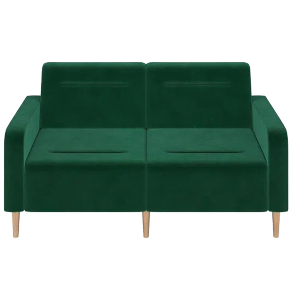 Диван Папилла, велюр, 162 см, зеленый - фото 2