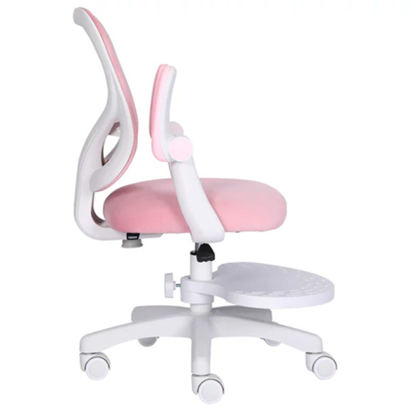 Кресло детское с подставкой для ног Харри, розовый - фото 10