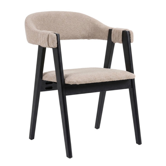 Полукресло Дольче, букле Кларинс 130, морилка черная - фото 1