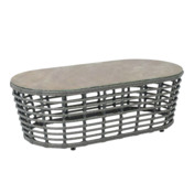 Фотография товара Валенсия журнальный столик из искусственного ротанга, серый от компании ChiedoCover.