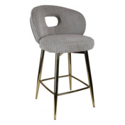 Фотография товара Стул барный Lotte, белый крем, золото от компании ChiedoCover.