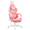 Кресло компьютерное Habit, розовый, белый
